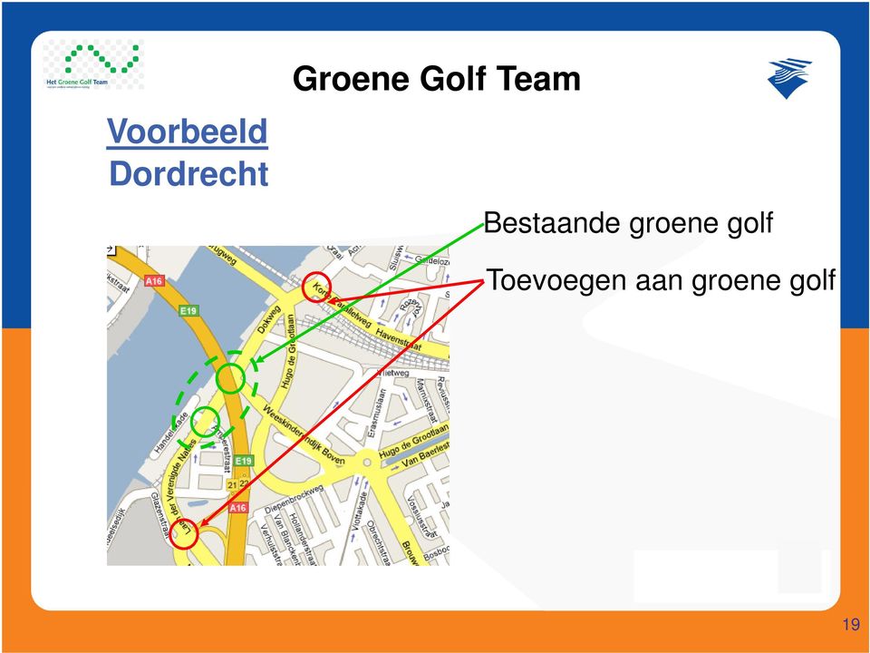 Bestaande groene golf