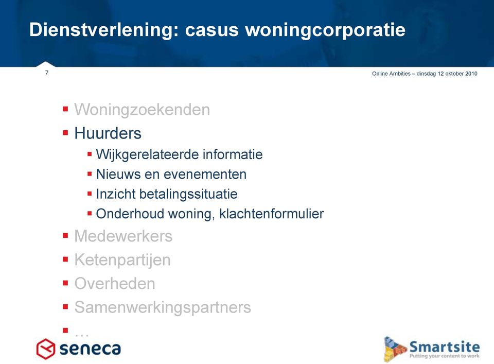 Nieuws en evenementen Inzicht betalingssituatie Onderhoud woning,