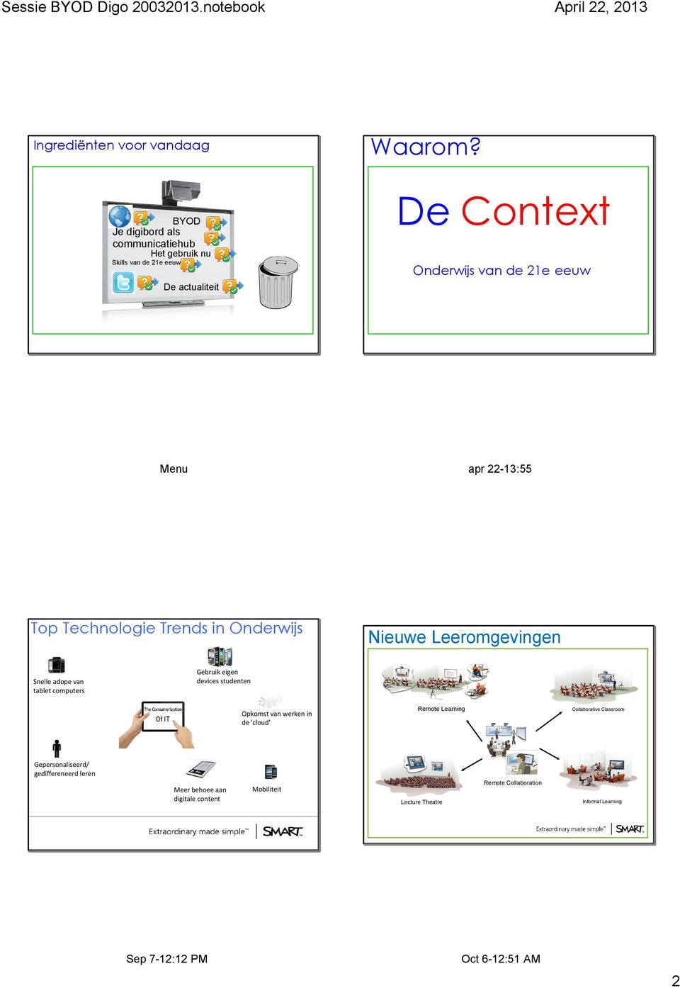 actualiteit Menu apr 22 13:55 Top Technologie Trends in Onderwijs Snelle adope van tablet computers Nieuwe Leeromgevingen Gebruik eigen devices