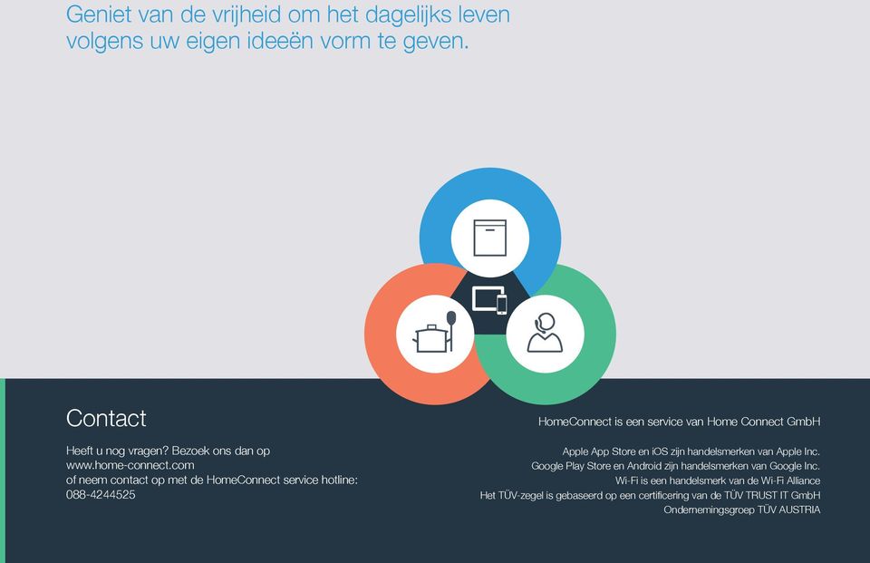 com of neem contact op met de Homeonnect service hotline: 088-4244525 Homeonnect is een service van Home onnect GmbH pple pp Store