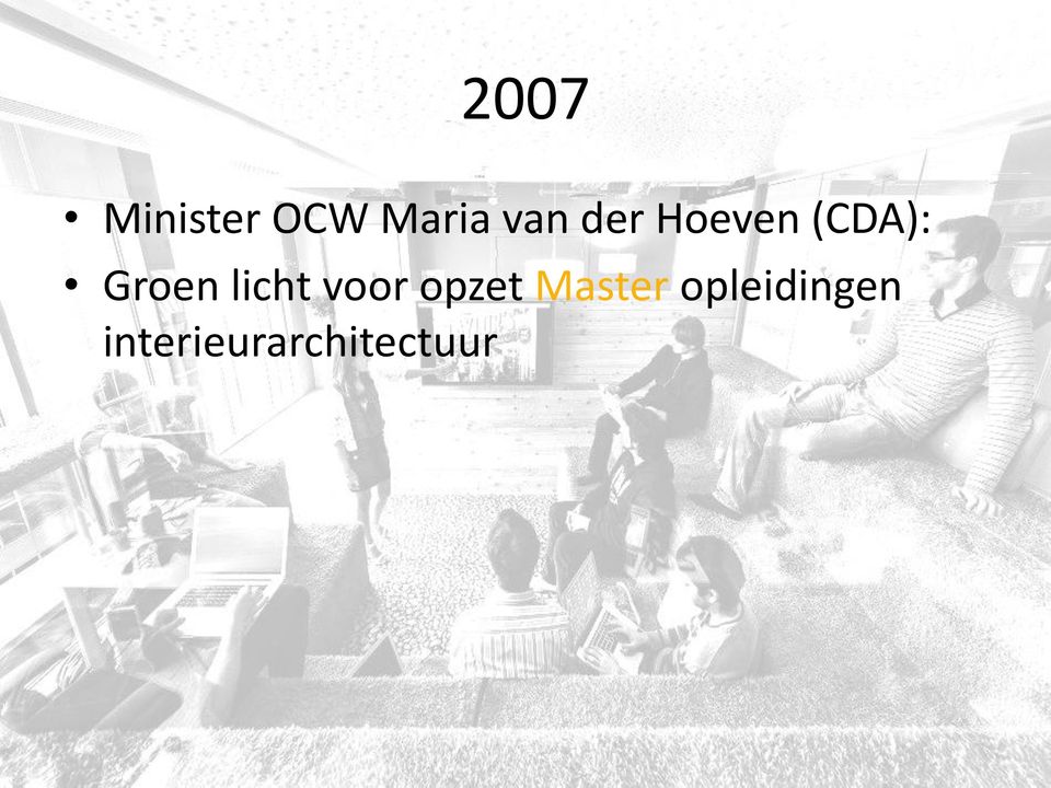 licht voor opzet Master