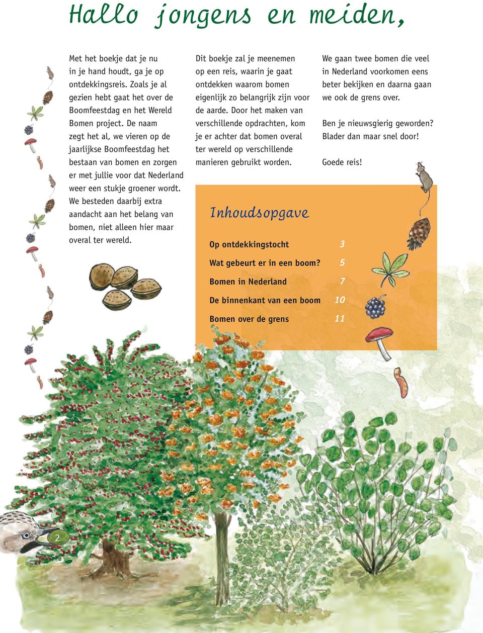 We besteden daarbij extra aandacht aan het belang van bomen, niet alleen hier maar overal ter wereld.