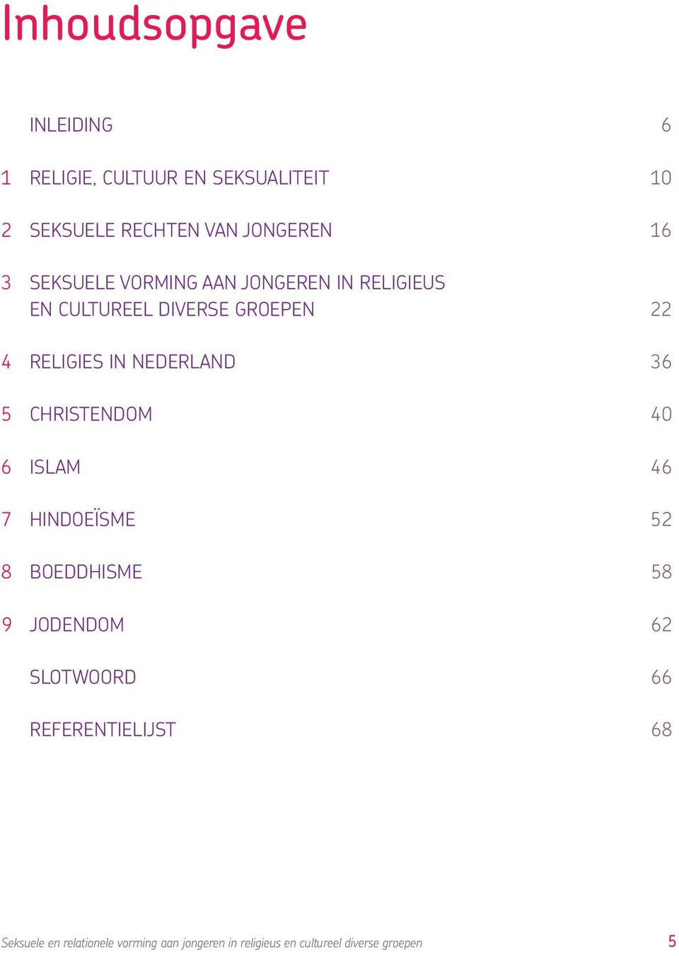 Nederland 36 5 Christendom 40 6 Islam 46 7 Hindoeïsme 52 8 Boeddhisme 58 9 Jodendom 62 Slotwoord 66