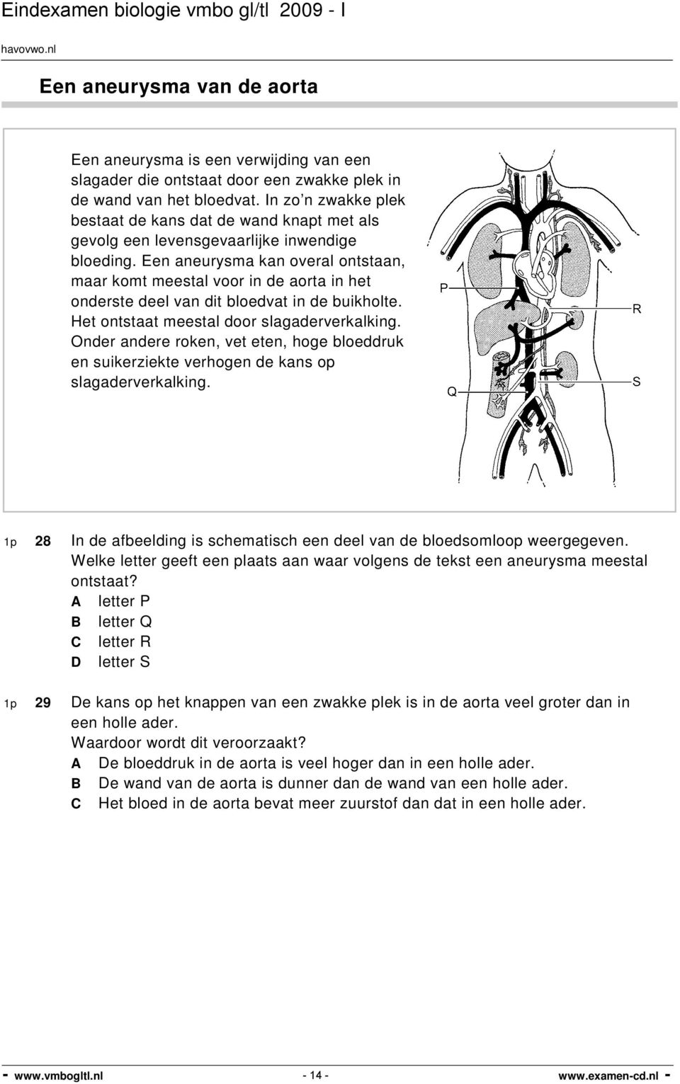 Een aneurysma kan overal ontstaan, maar komt meestal voor in de aorta in het onderste deel van dit bloedvat in de buikholte. Het ontstaat meestal door slagaderverkalking.