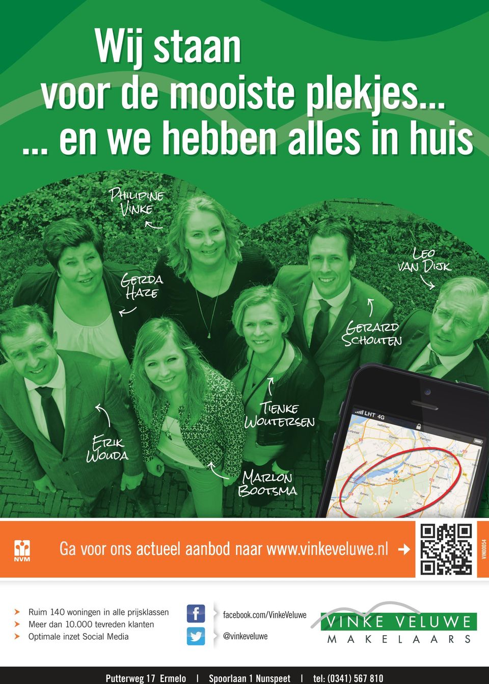 voor ons actueel aanbod naar www.vinkeveluwe.nl hh Ruim 140 woningen in alle prijsklassen hh Meer dan 10.