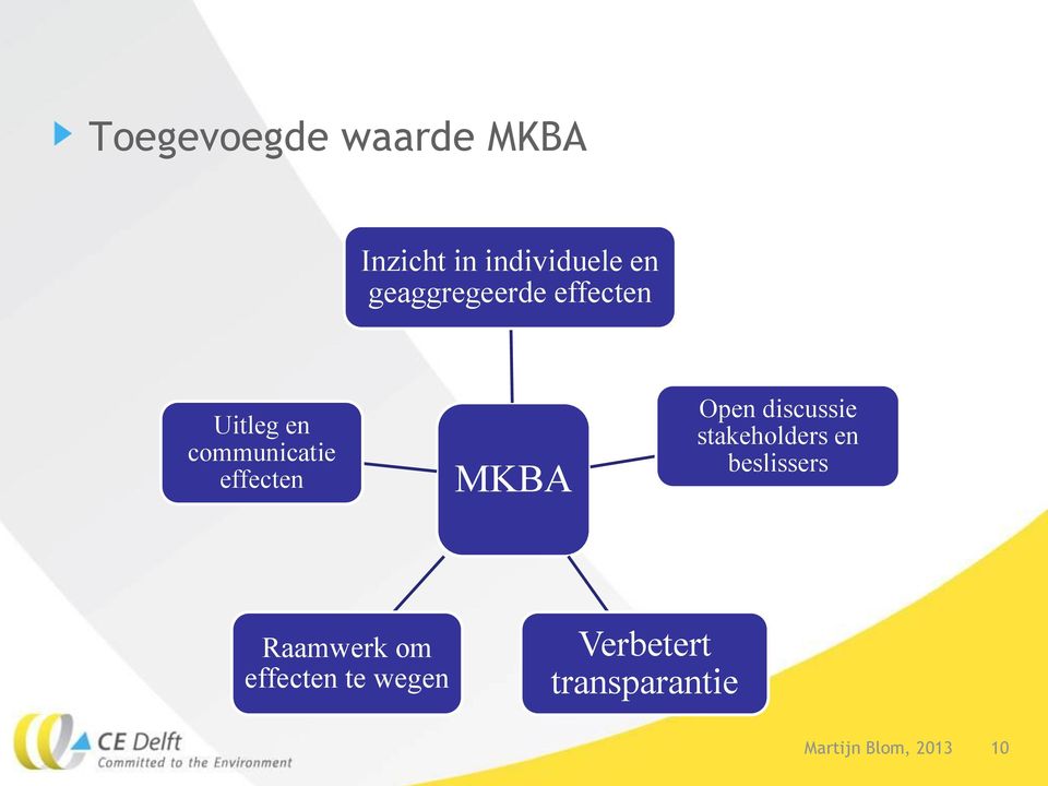 effecten MKBA Open discussie stakeholders en