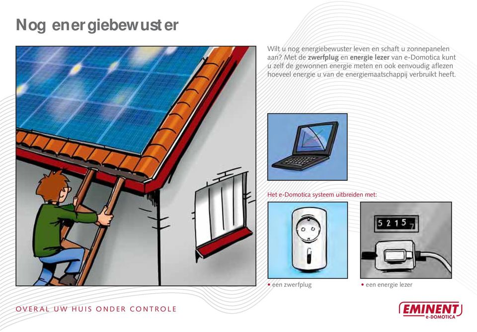 meten en ook eenvoudig aflezen hoeveel energie u van de energiemaatschappij