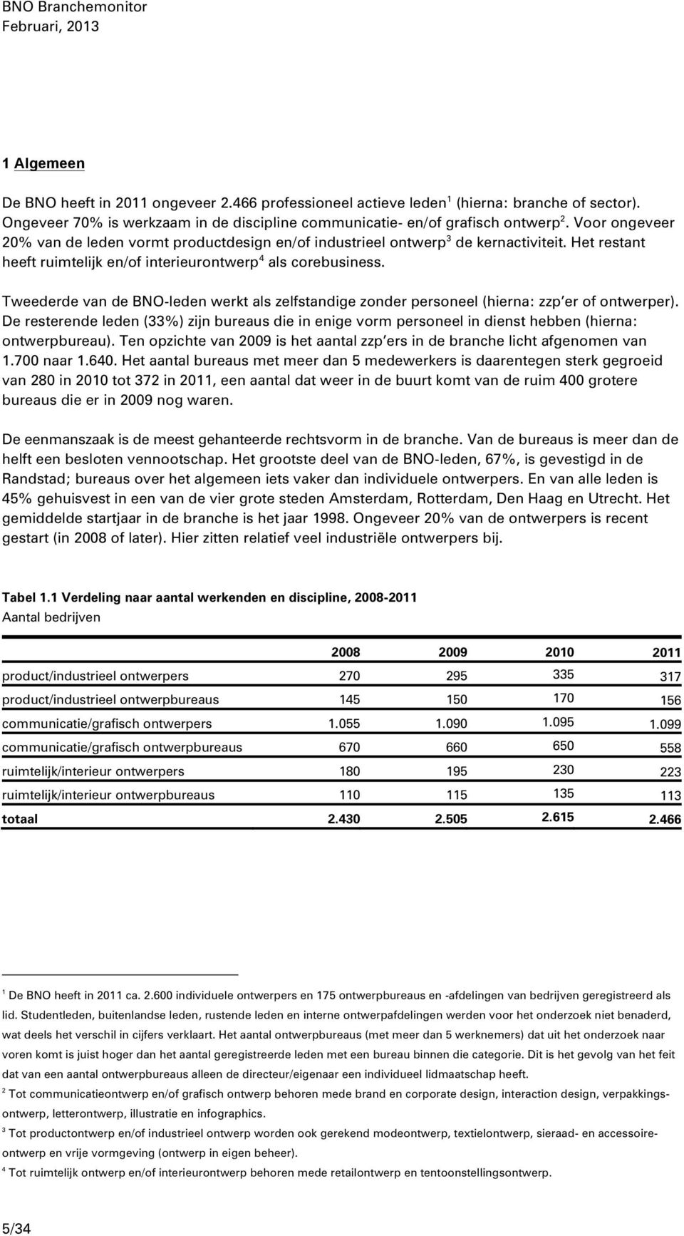 Tweederde van de BNO-leden werkt als zelfstandige zonder personeel (hierna: zzp er of ontwerper).