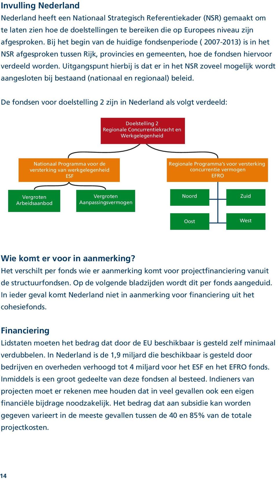 Uitgangspunt hierbij is dat er in het NSR zoveel mogelijk wordt aangesloten bij bestaand (nationaal en regionaal) beleid.