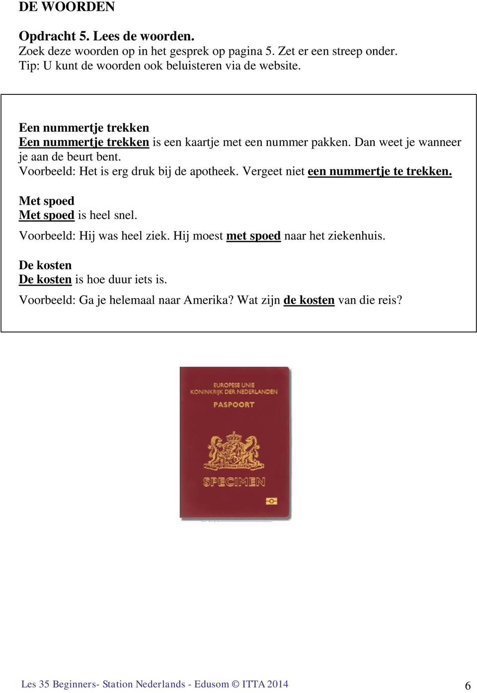 Les 20. Een nieuw paspoort   PDF Free Download