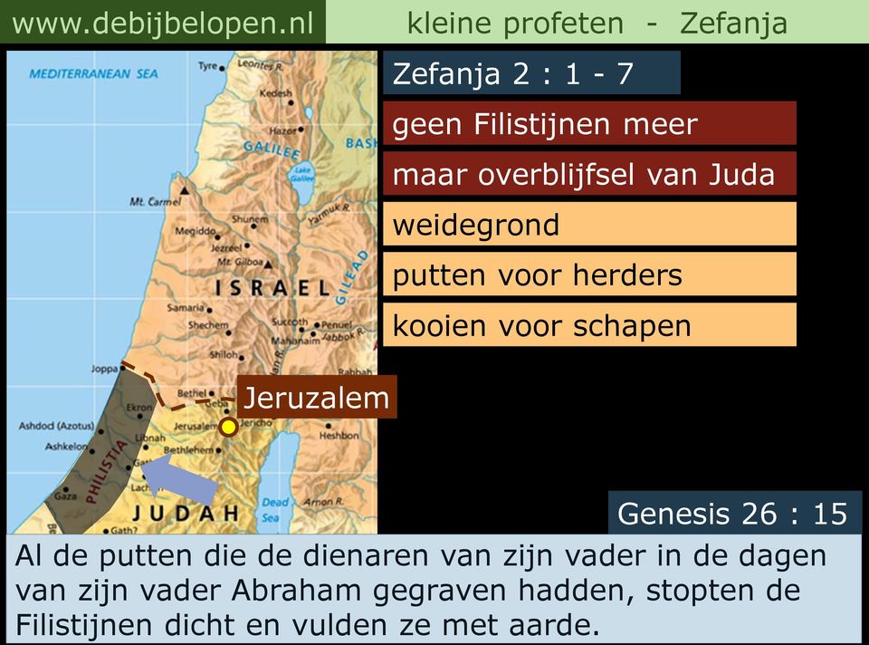 : 15 Al de putten die de dienaren van zijn vader in de dagen van zijn