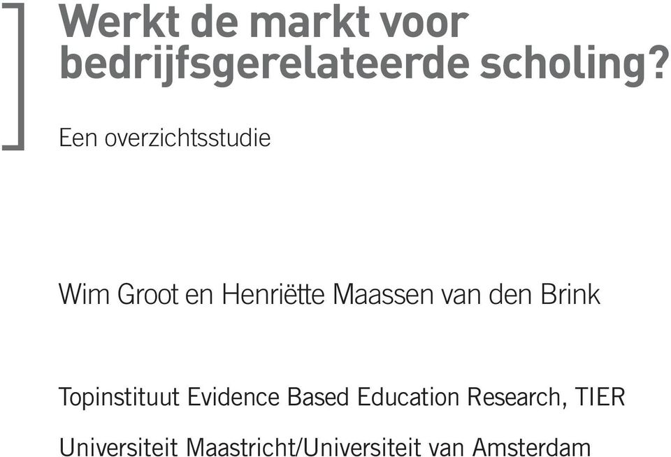 den Brink Topinstituut Evidence Based Education