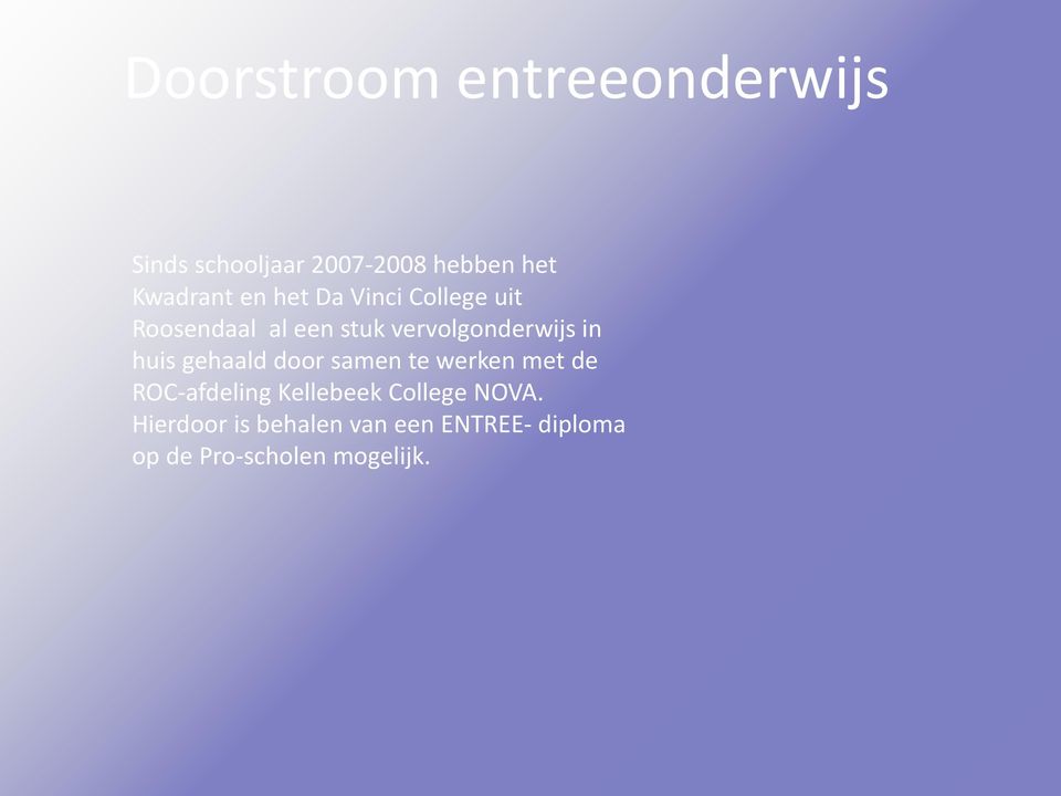 huis gehaald door samen te werken met de ROC-afdeling Kellebeek College