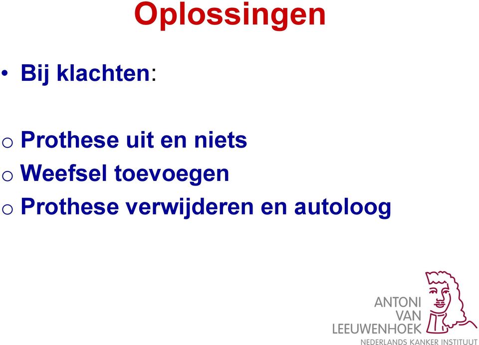 Weefsel toevoegen o