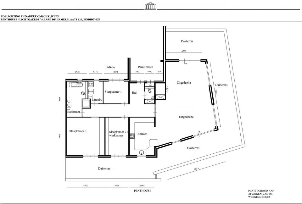 HAMELPLAATS 120, EINDHOVEN PENTHOUSE