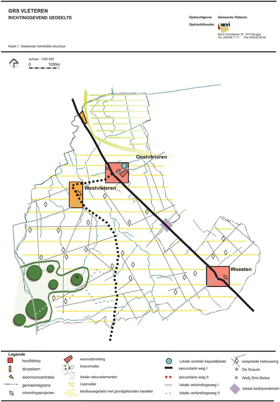 woonconcentratie lokale natuurelementen I A Abdij Sint-Sixtus gemeentegrens inbreidingsprojecten IJzervallei