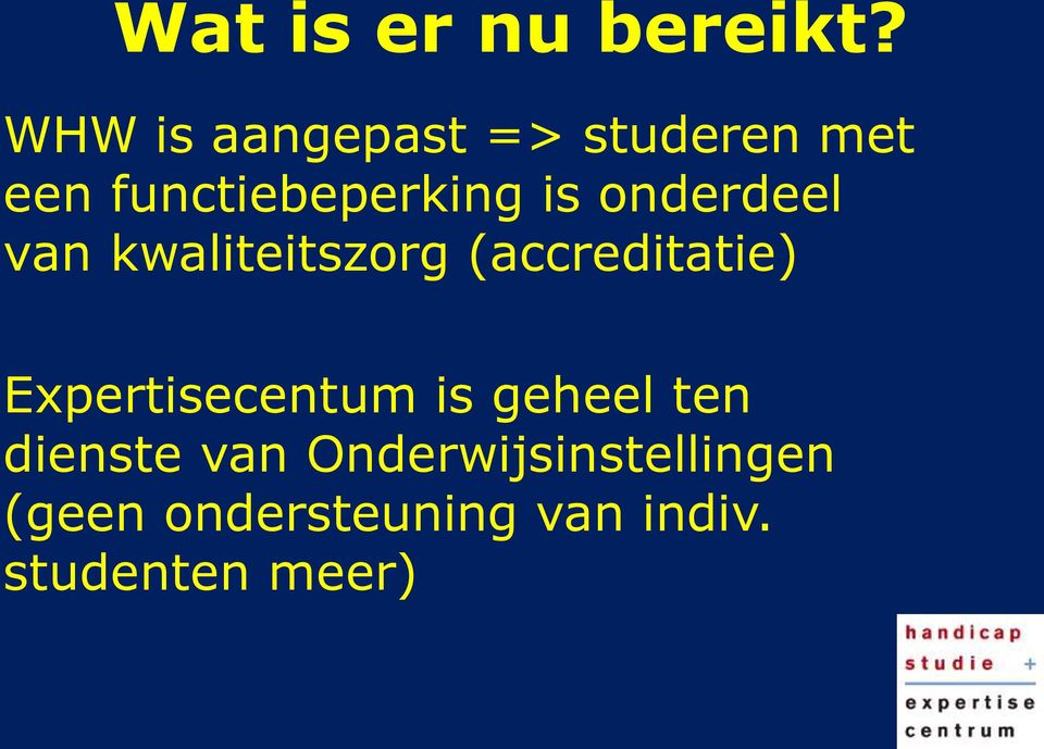 onderdeel van kwaliteitszorg (accreditatie)