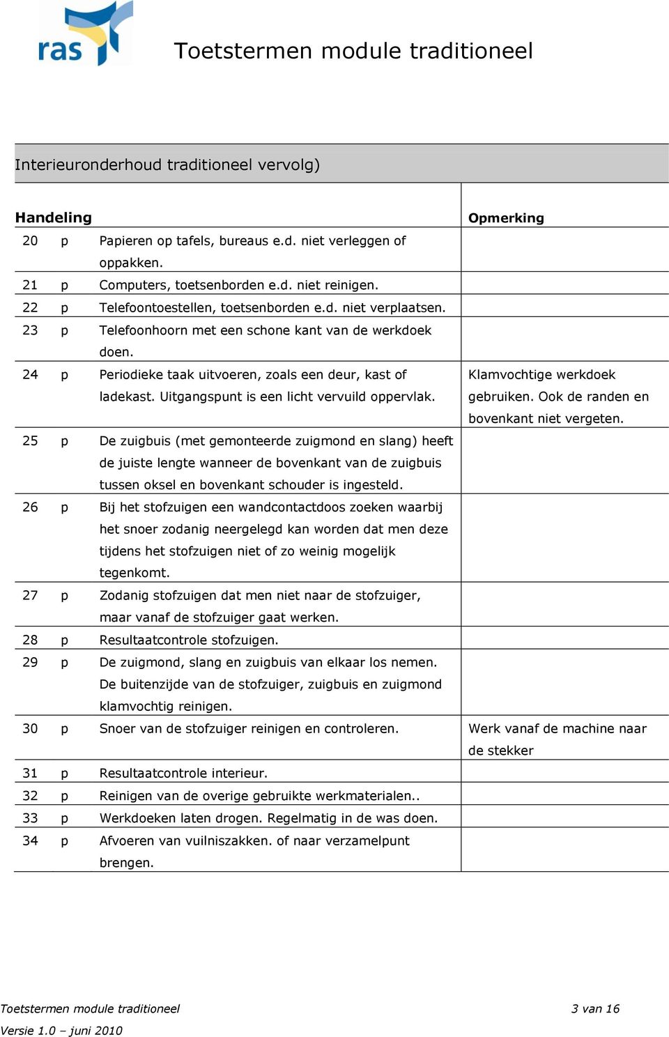 Klamvochtige werkdoek gebruiken. Ook de randen en bovenkant niet vergeten.