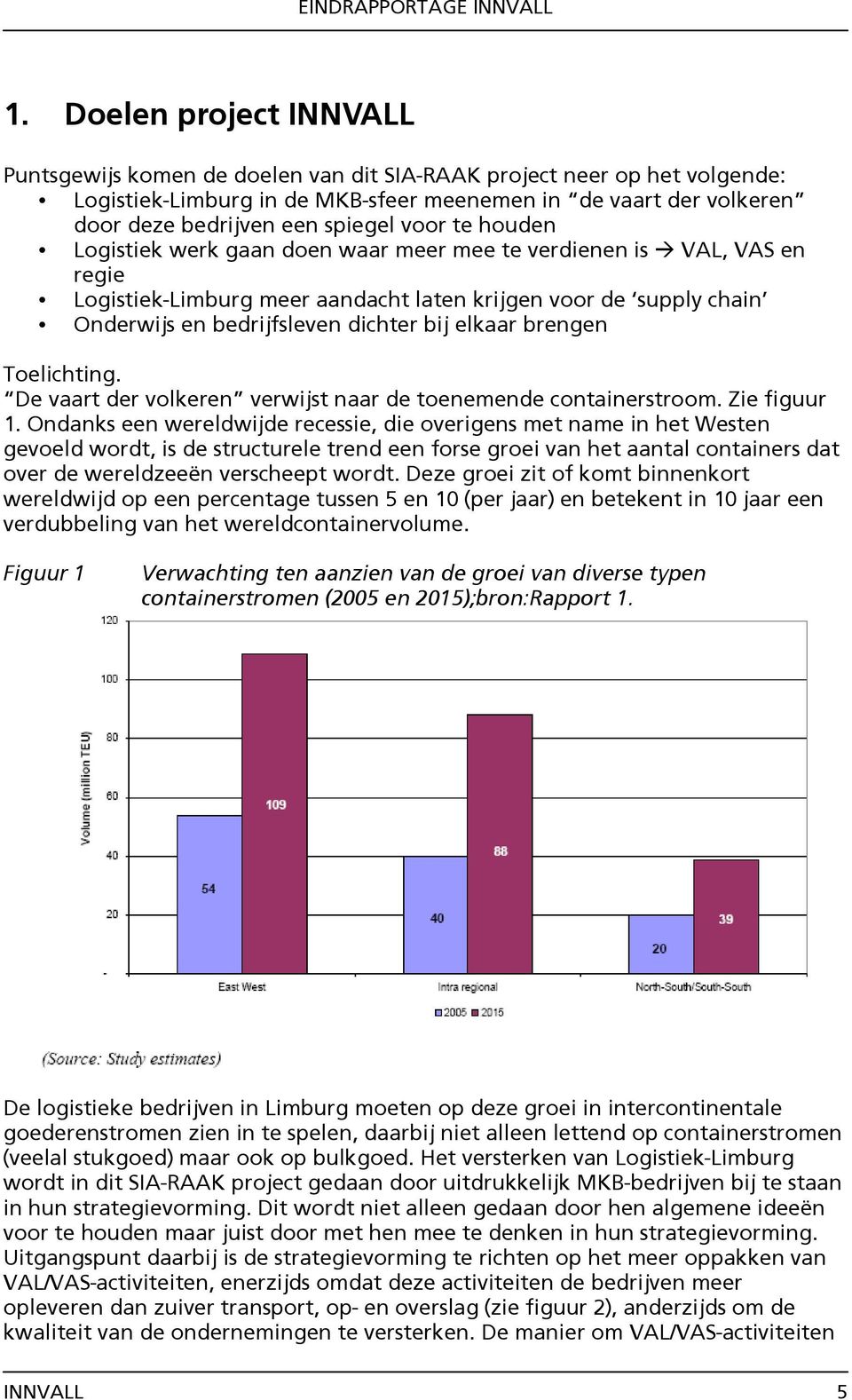 bij elkaar brengen Toelichting. De vaart der volkeren verwijst naar de toenemende containerstroom. Zie figuur 1.