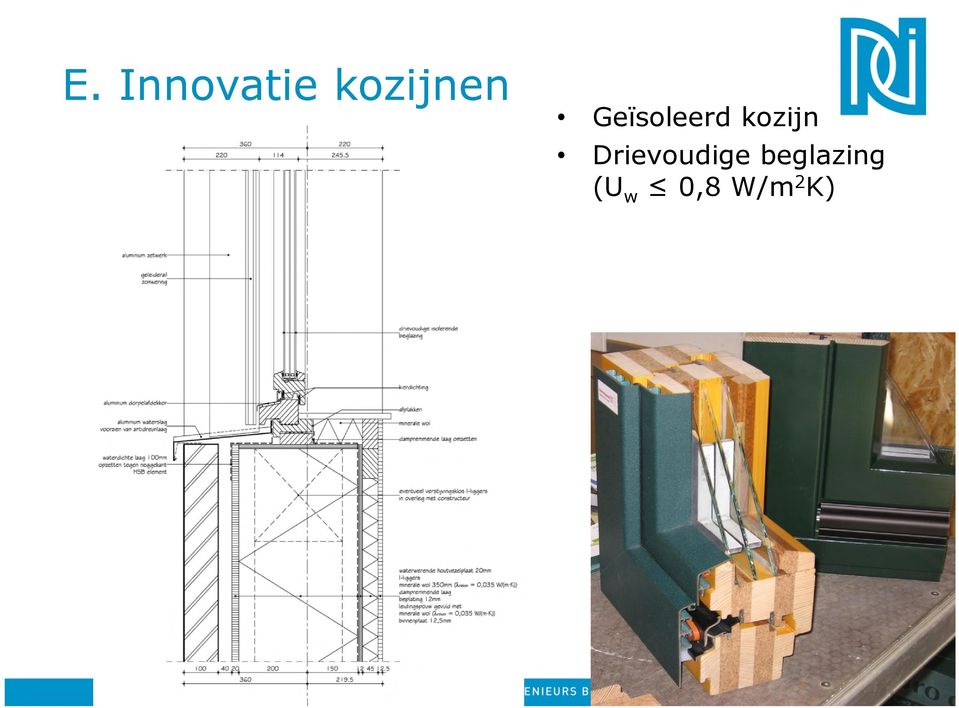 Geïsoleerd kozijn