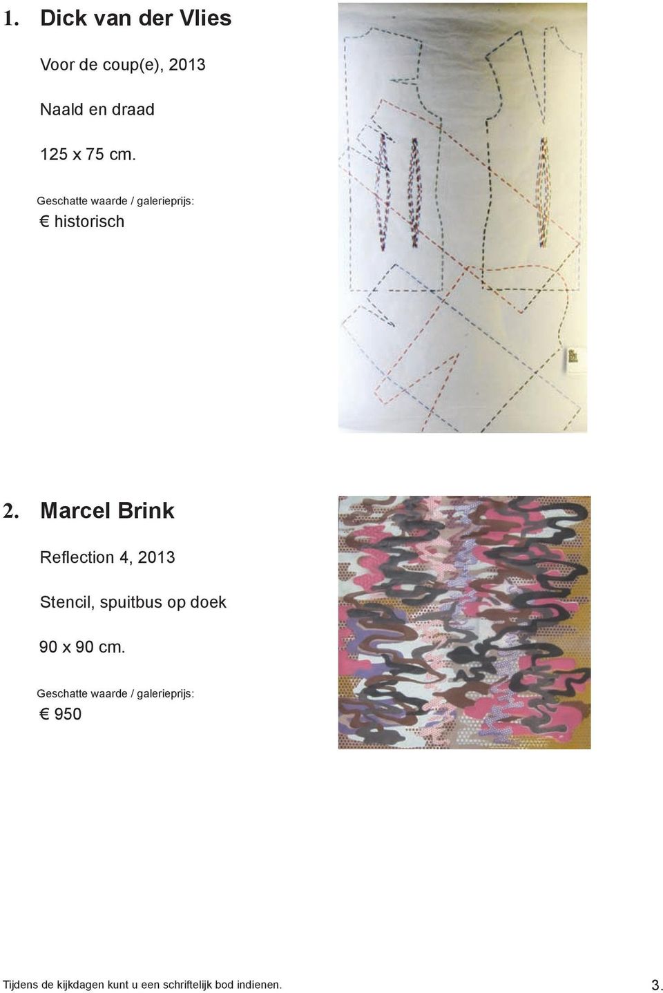Marcel Brink Reflection 4, 2013 Stencil, spuitbus op