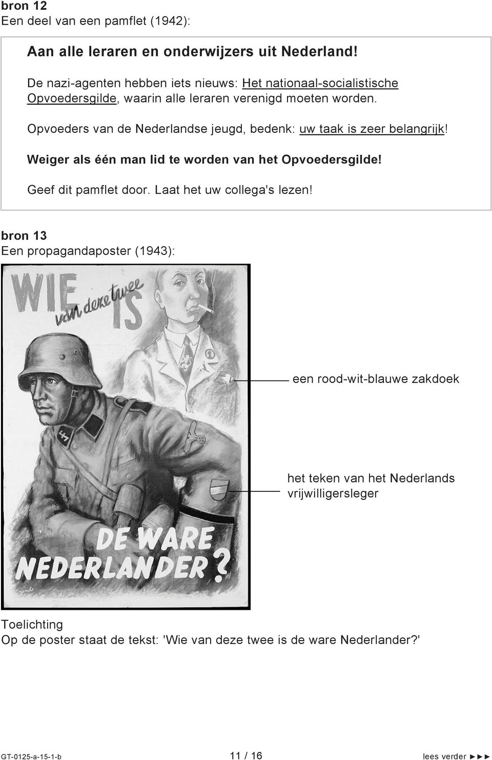Opvoeders van de Nederlandse jeugd, bedenk: uw taak is zeer belangrijk! Weiger als één man lid te worden van het Opvoedersgilde! Geef dit pamflet door.