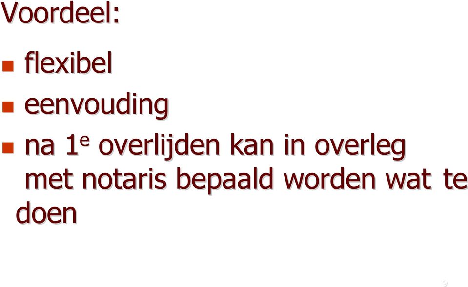 overlijden kan in overleg