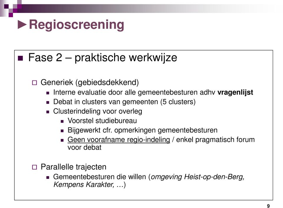 Voorstel studiebureau Bijgewerkt cfr.