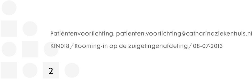 nl KIN018 / Rooming-in op de