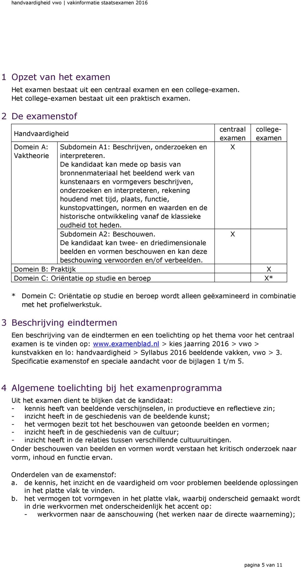 De kandidaat kan mede op basis van bronnenmateriaal het beeldend werk van kunstenaars en vormgevers beschrijven, onderzoeken en interpreteren, rekening houdend met tijd, plaats, functie,