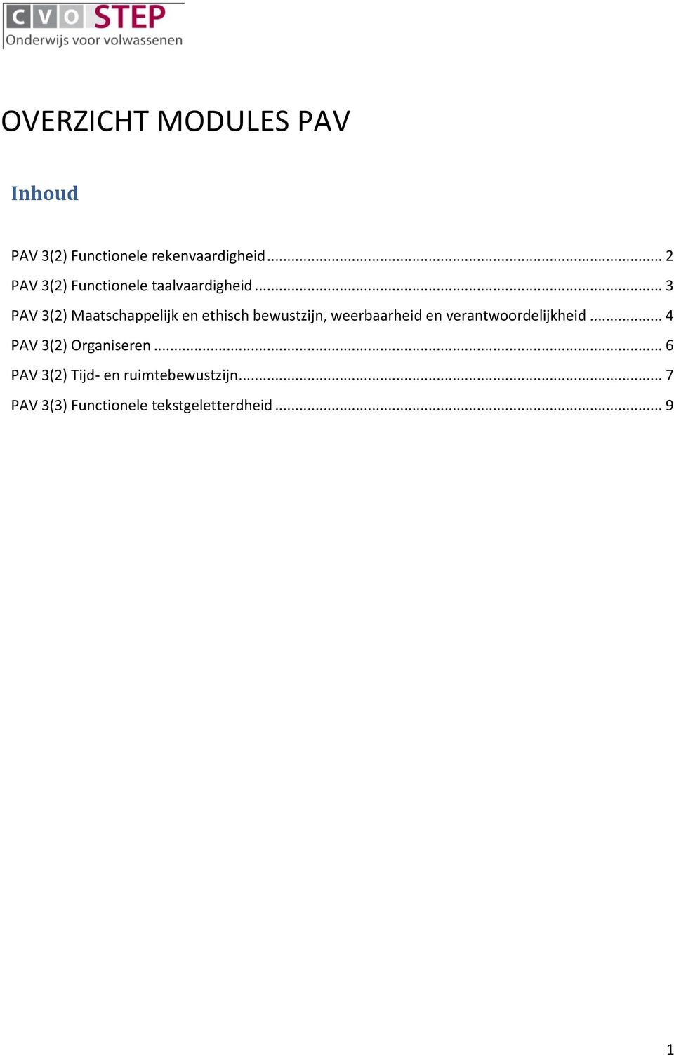 .. 3 PAV 3(2) Maatschappelijk en ethisch bewustzijn, weerbaarheid en