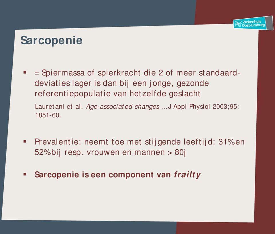 Age-associated changes J Appl Physiol 2003;95: 1851-60.