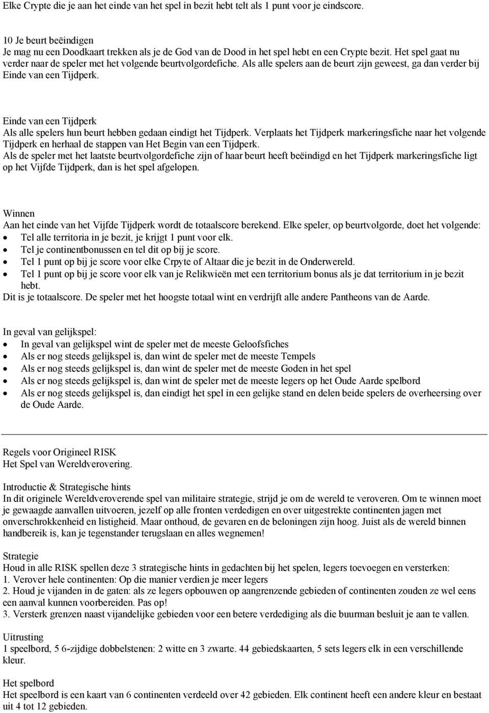 paraplu Bijzettafeltje Luiheid Spelregels Risk Godstorm - PDF Gratis download