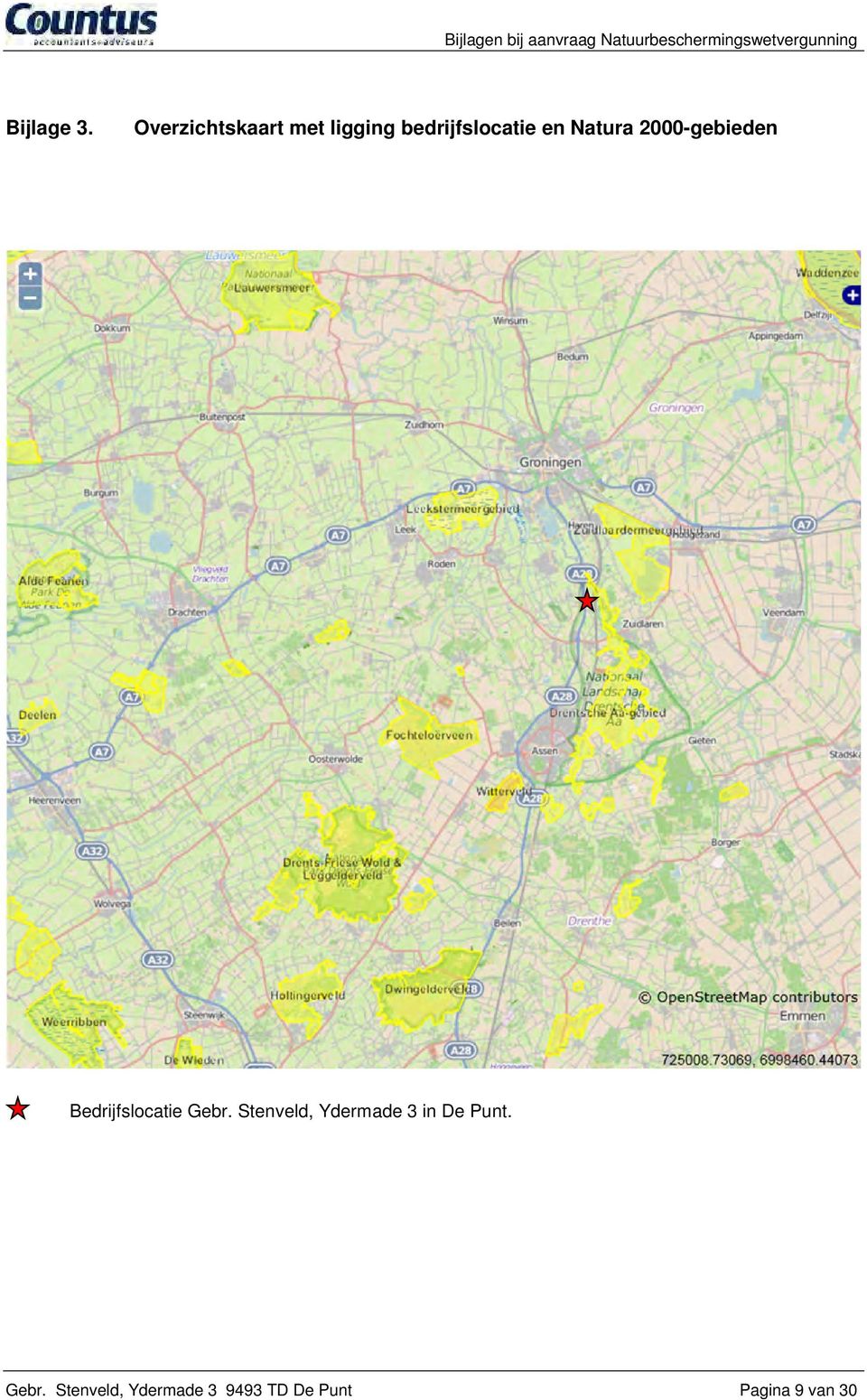 Natura 2000-gebieden Bedrijfslocatie Gebr.