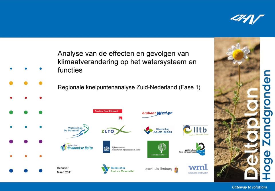 en functies Regionale knelpuntenanalyse