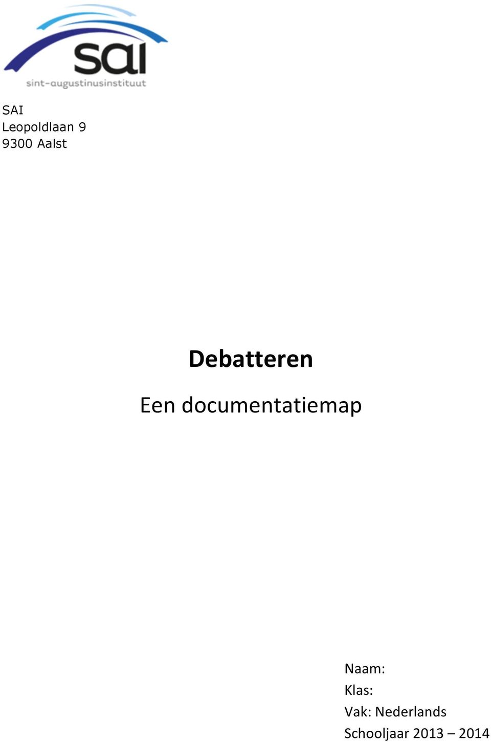 documentatiemap Naam:
