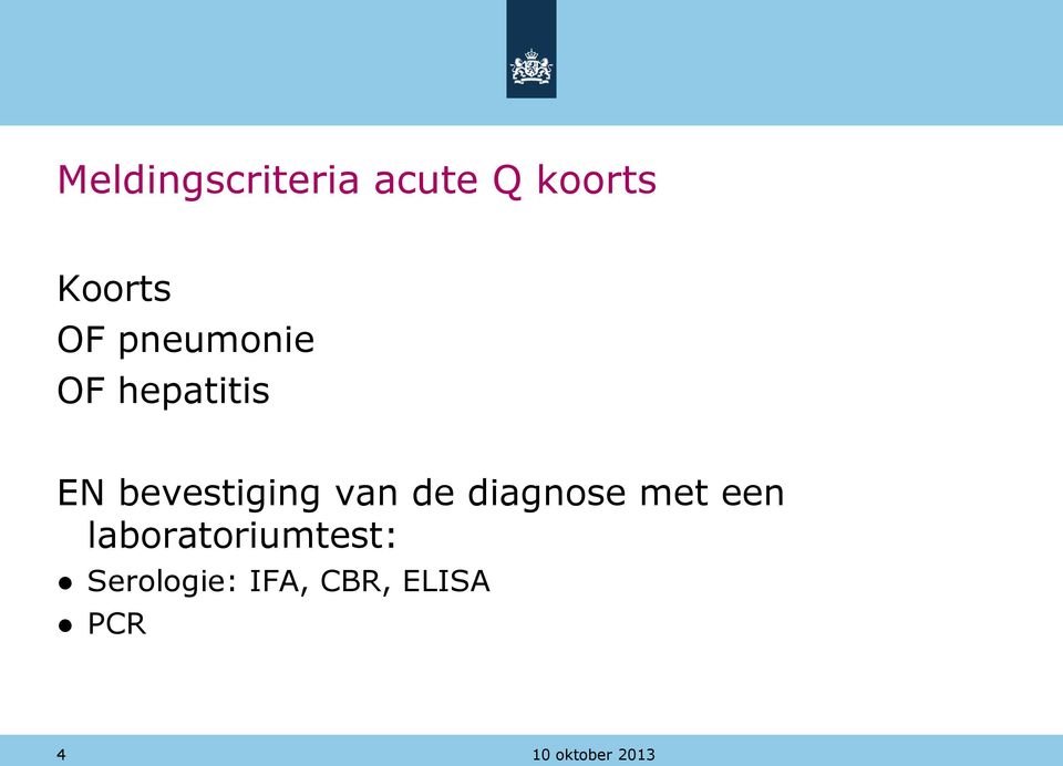 bevestiging van de diagnose met een