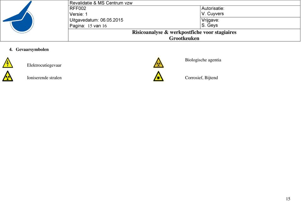 Elektrocutiegevaar Biologische