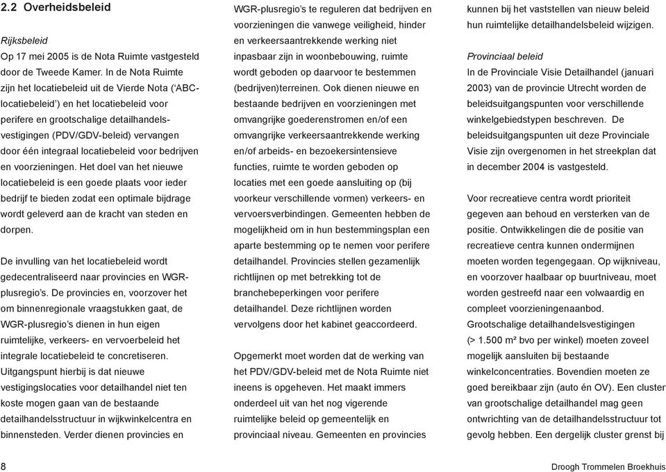 integraal locatiebeleid voor bedrijven en voorzieningen.