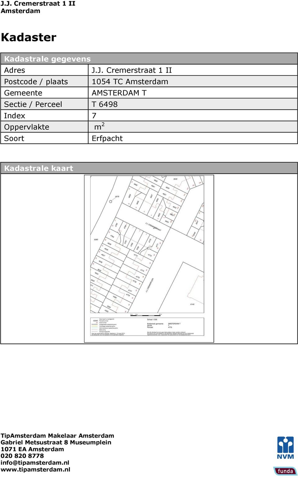 TC Gemeente AMSTERDAM T Sectie / Perceel T