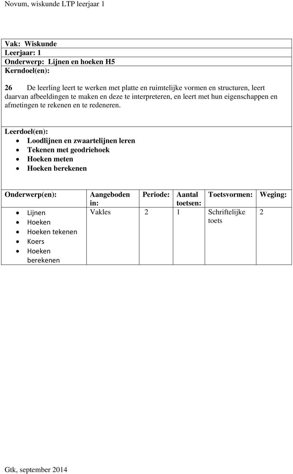 eigenschappen en afmetingen te rekenen en te redeneren.