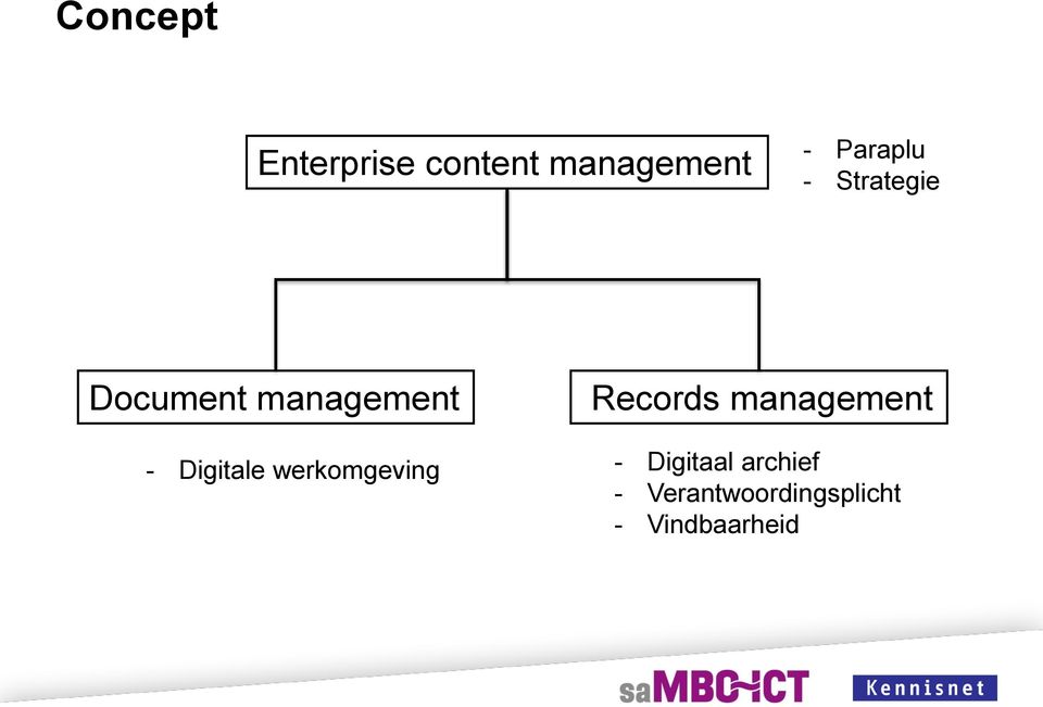 Digitale werkomgeving Records management -
