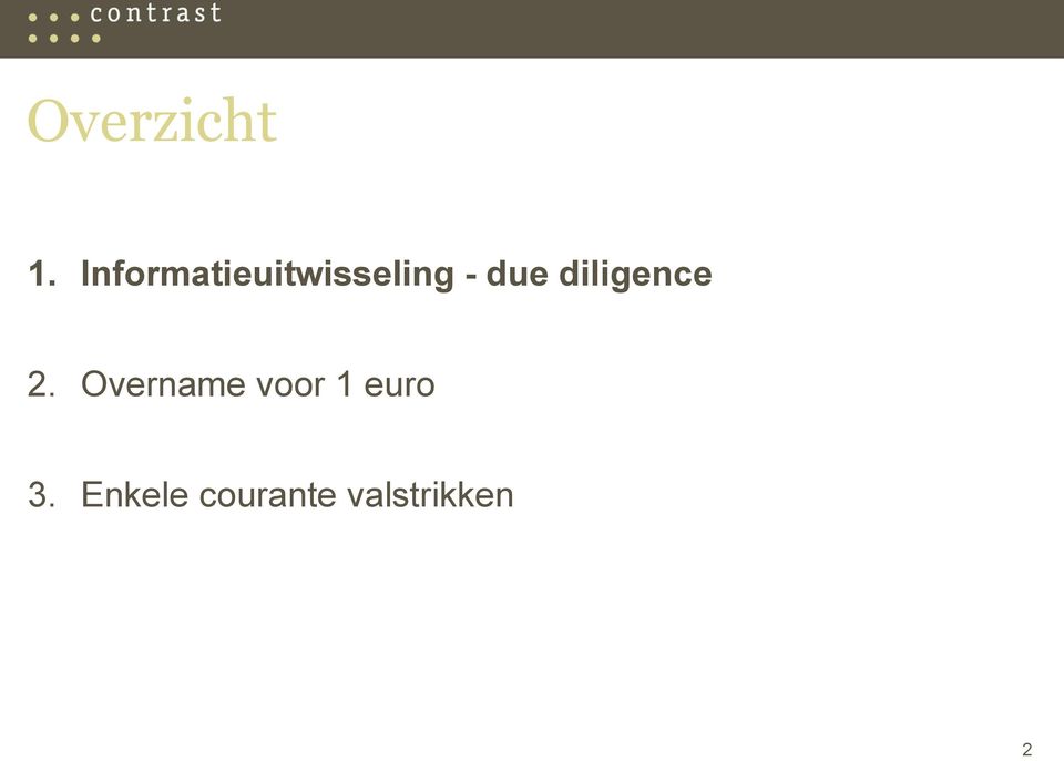 due diligence 2.