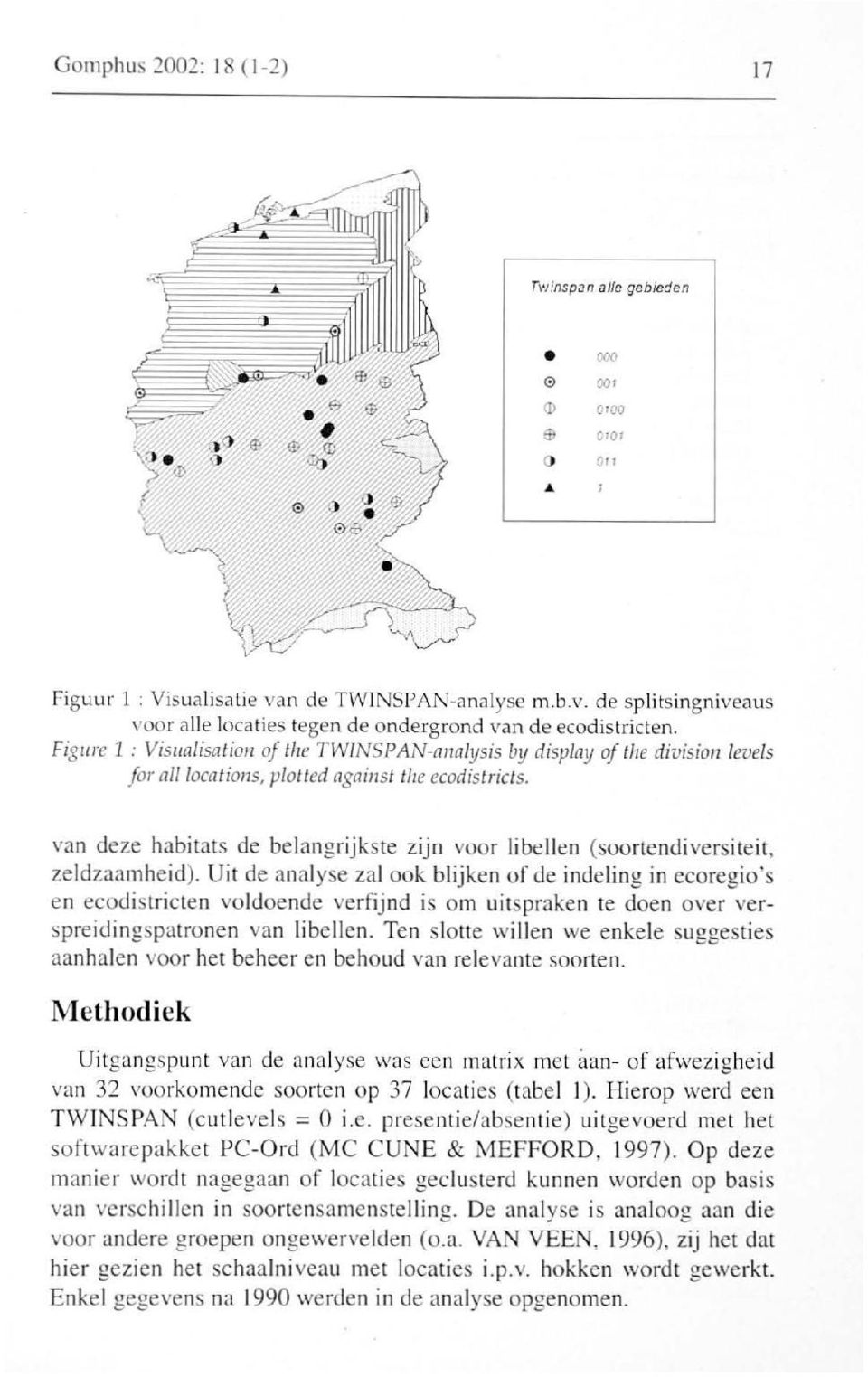 van deze habitats de belangrijkste zijn voor libellen (soortendiversiteit, zeldzaamheid).