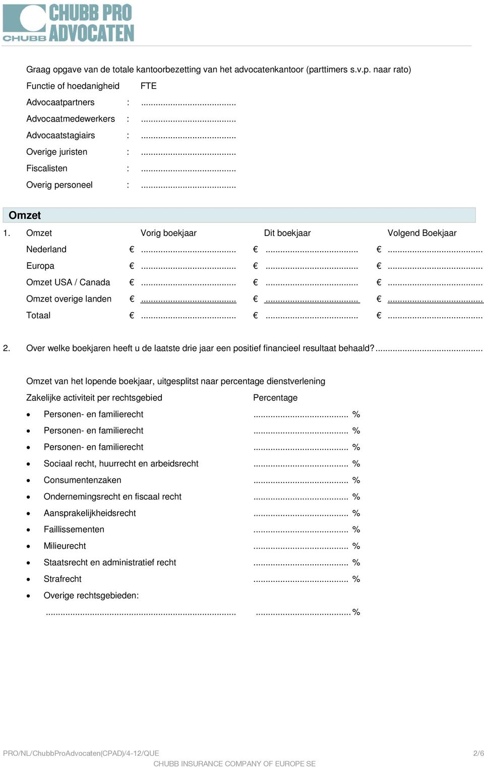 ........ Totaal......... 2. Over welke boekjaren heeft u de laatste drie jaar een positief financieel resultaat behaald?