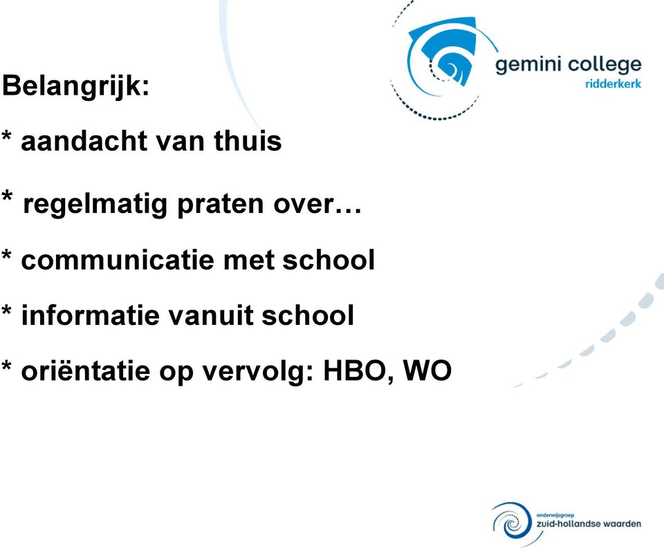 communicatie met school *