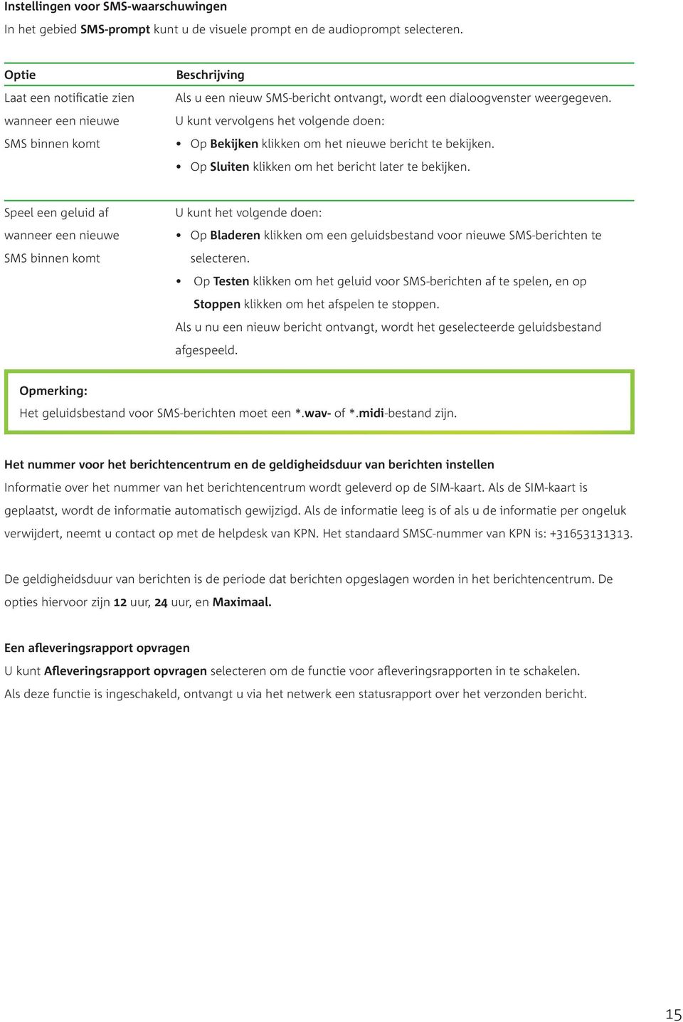 U kunt vervolgens het volgende doen: Op Bekijken klikken om het nieuwe bericht te bekijken. Op Sluiten klikken om het bericht later te bekijken.