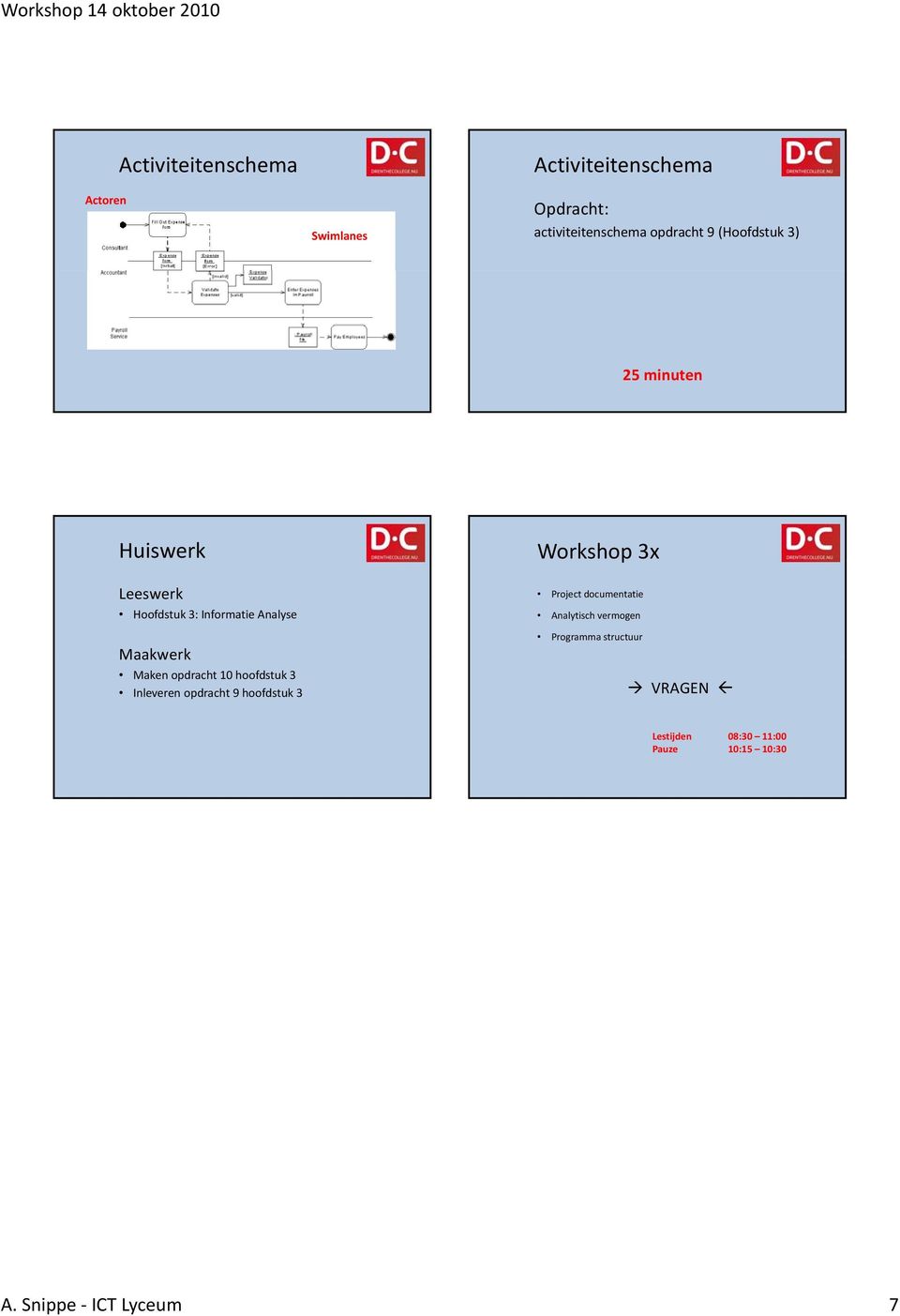 10 hoofdstuk 3 Inleveren opdracht 9 hoofdstuk 3 Project documentatie Analytisch