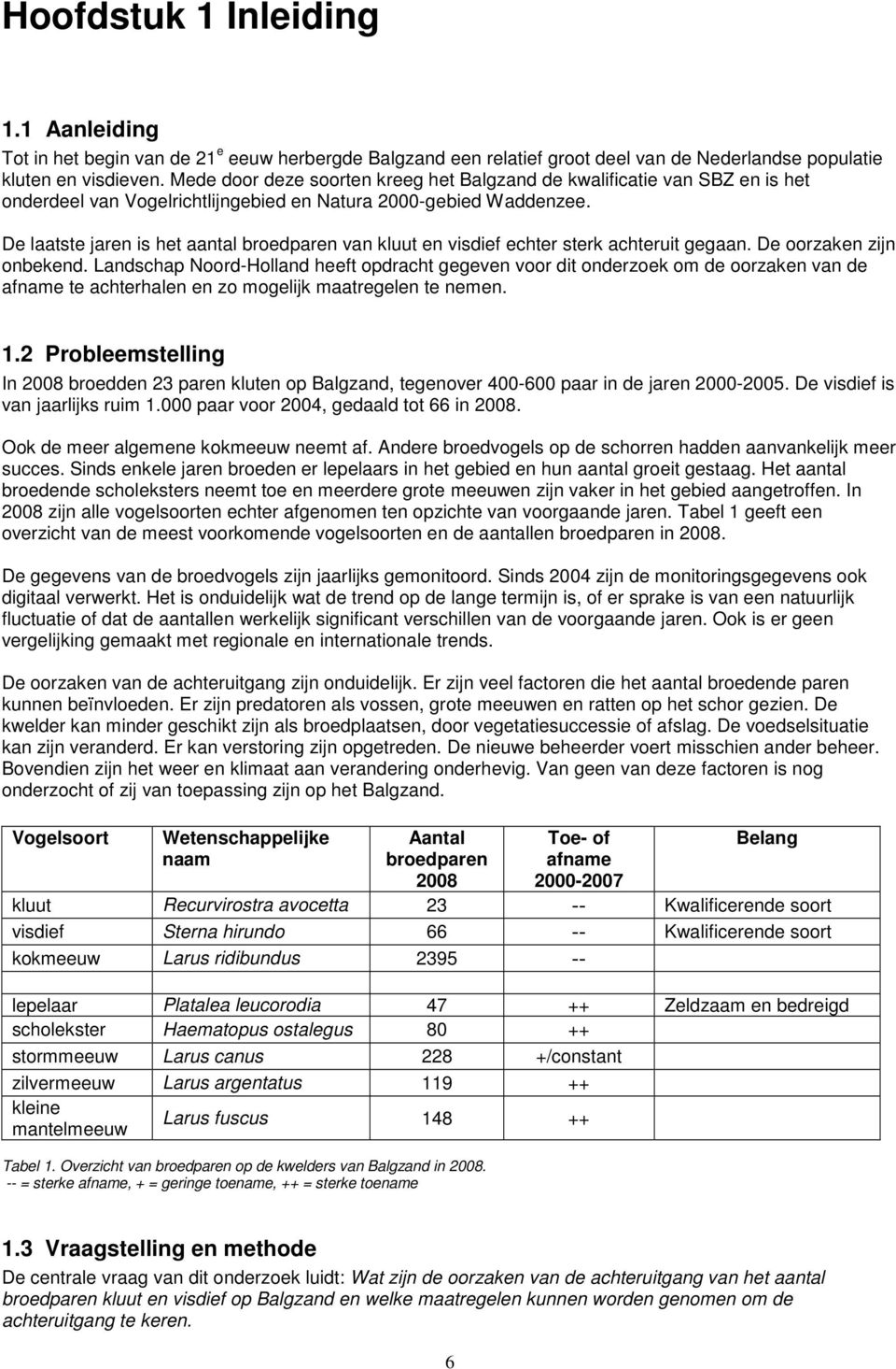 De laatste jaren is het aantal broedparen van kluut en visdief echter sterk achteruit gegaan. De oorzaken zijn onbekend.