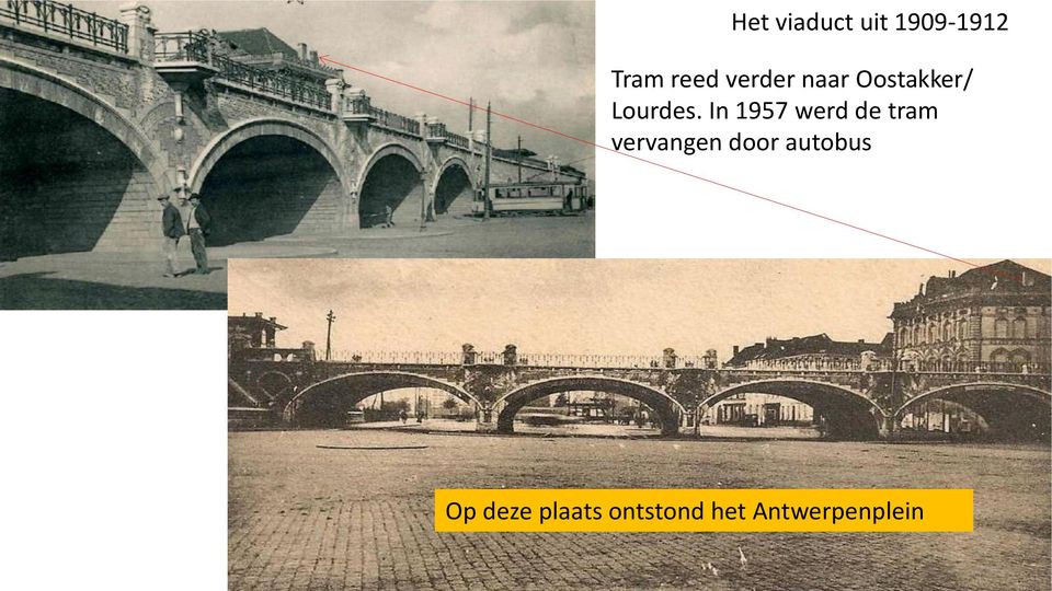 In 1957 werd de tram vervangen door